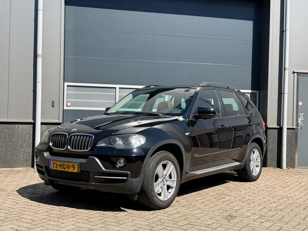 BMW X5 XDrive30i High Exe bj. 2008 NL auto|Pano|Autom|Leder|, Automaat, Parkeersensor, X5, Zwart