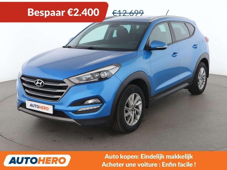 Hyundai Tucson 1.6 Advantage blue 2WD (bj 2016), Auto's, Hyundai, Te koop, Tucson, ABS, Airbags, Airconditioning, Bluetooth, Boordcomputer