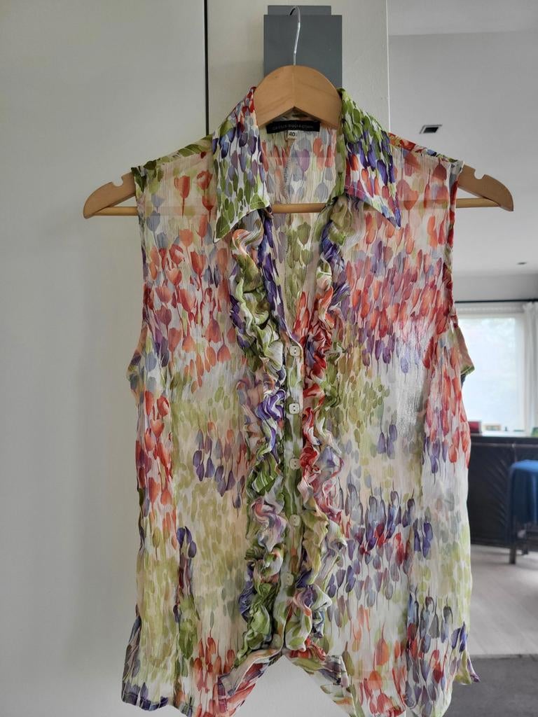 Kleurrijk bloesje van Cassis  Colection, maat 40., Kleding | Dames, Maat 38/40 (M), Cassis, Ophalen of Verzenden, Gedragen