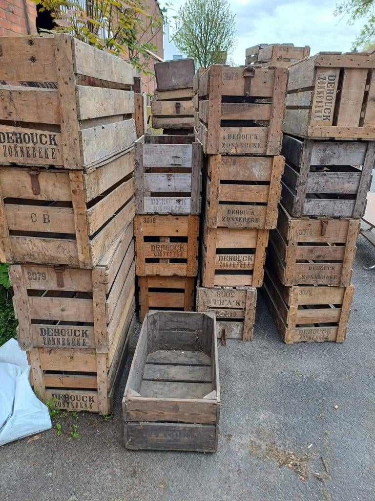 Vintage Houten fruitkisten, Ophalen