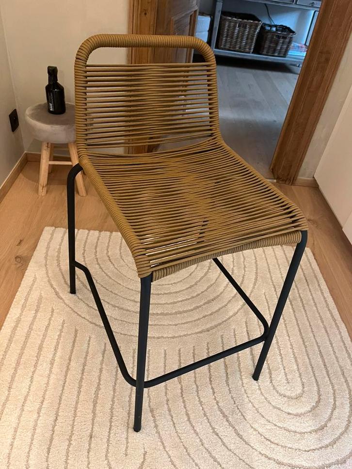 3 Barkrukken Kave Home, Huis en Inrichting, Barkrukken, Zo goed als nieuw, 3 krukken, Met voetsteun, Ophalen