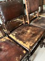 8 antieke stoelen met mooie paribe., Ophalen