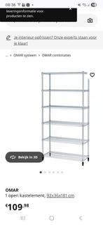 OMAR ikea opslagsysteem 5x 66% korting op NP, Ophalen, Zo goed als nieuw