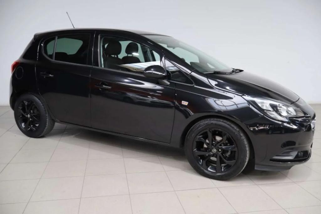 Opel Corsa Corsa 1.2i Black Edition (bj 2018), Auto's, Gebruikt, 4 cilinders, 1229 cc, Zwart