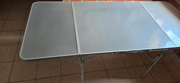 Kampeertafel aluminium opvouwbaar, Tuin en Terras, Picknicktafels, Aluminium, Inklapbaar, Ophalen