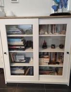 Meuble salon vitrine 2 portes coulissantes Hauga, Enlèvement, Comme neuf