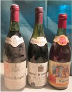 3 Franse Wijnen - Gigondas - 1979 en 1982, Verzamelen, Frankrijk, Ophalen of Verzenden, Zo goed als nieuw, Rode wijn