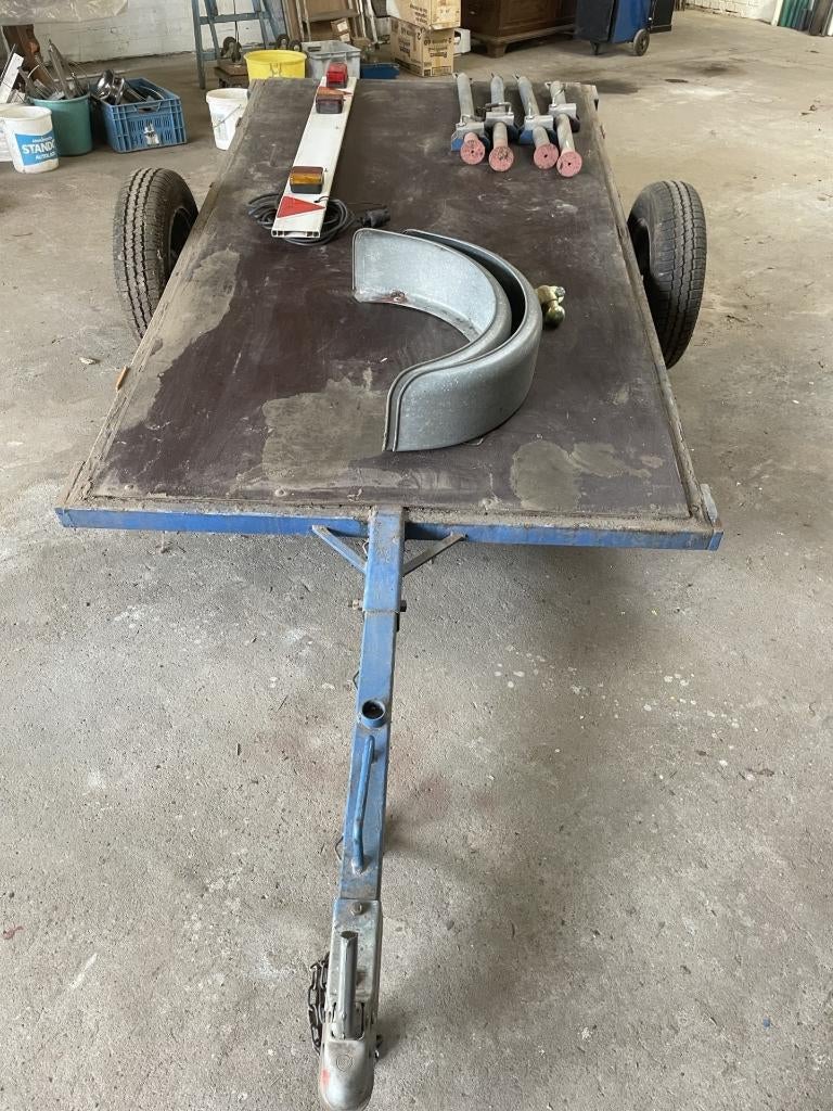 AANHANGWAGEN - op te bouwen, Ophalen, Gebruikt