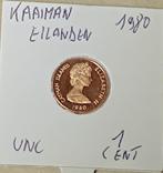 munt Kaaiman eilanden 1 cent 1980 UNC, Ophalen of Verzenden