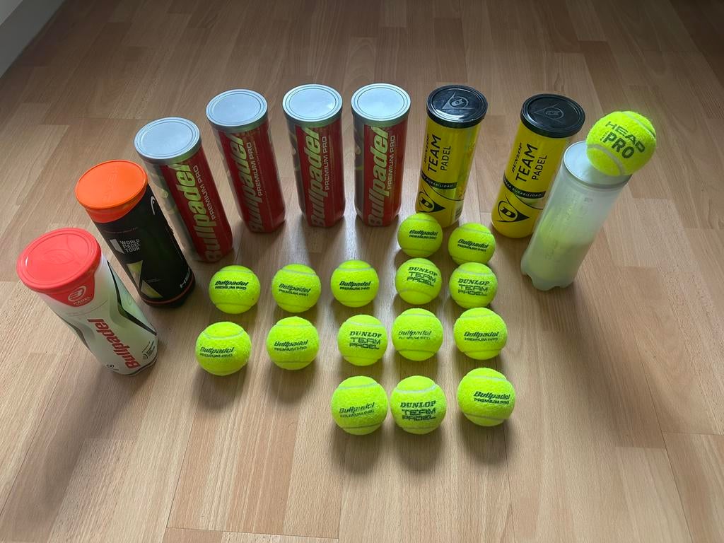Lot Padel ballen, Sport en Fitness, Padel, Zo goed als nieuw, Padelballen, Ophalen