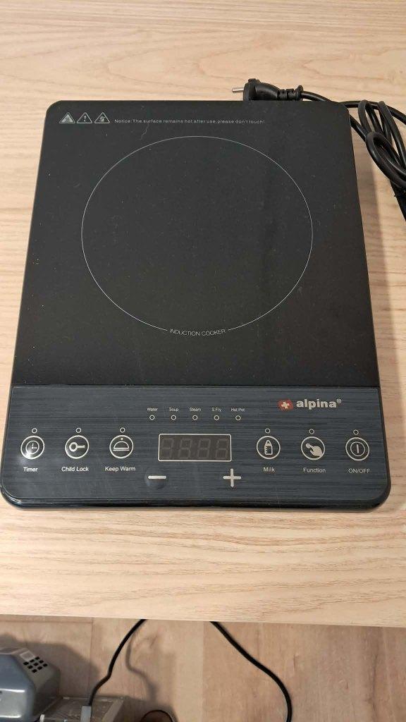 Plaque à induction portable Alpina 1 feu, Electroménager, Tables de cuisson, Utilisé, À Poser, Enlèvement