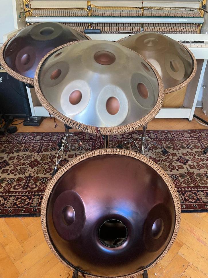 New Handpan 12x🎶 (6🎨) perfect-pitch tuned by me 🤲🔨@432Hz, Muziek en Instrumenten, Overige Muziek en Instrumenten, Nieuw, Ophalen of Verzenden