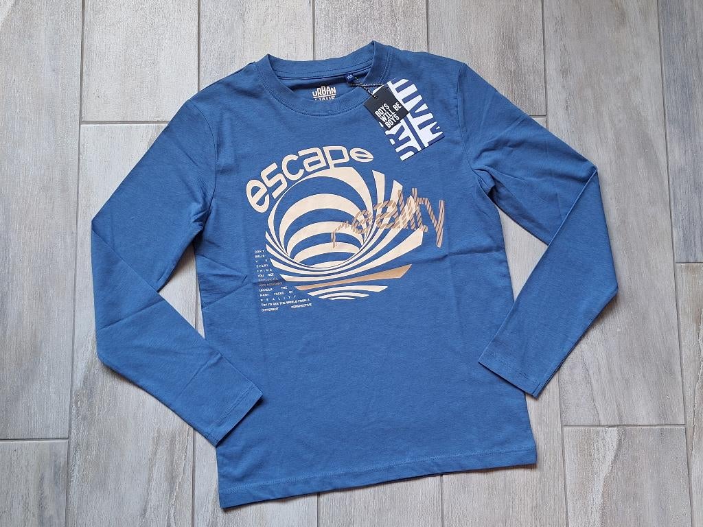 ★ M140 - Nieuwe longsleeve met label, Enfants & Bébés, Vêtements enfant | Taille 140, Enlèvement ou Envoi, Neuf, Garçon, Chemise ou À manches longues