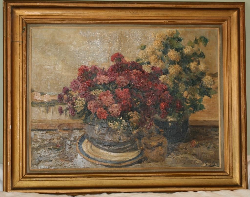 Victor Wagemaekers (1876-1953) Grote schilderij olie op doek, Enlèvement