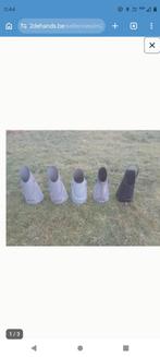 Zinken oude Kolenkannen met draagbaar, Antiek en Kunst, Ophalen