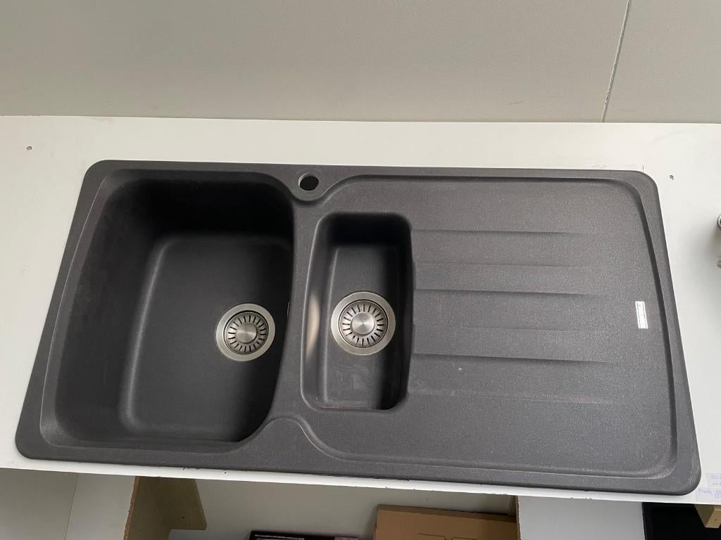 spoelbak, Huis en Inrichting, Keuken | Keukenelementen, Ophalen, Minder dan 50 cm, Zwart, Nieuw