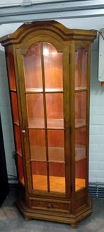 Antieke kast met lade + verlichting, Ophalen, 50 tot 100 cm, Landelijk, 150 tot 200 cm