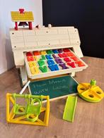 jouet vintage école fisher price 1971 complète, Enlèvement ou Envoi, Utilisé, Set de jeu, Sonore