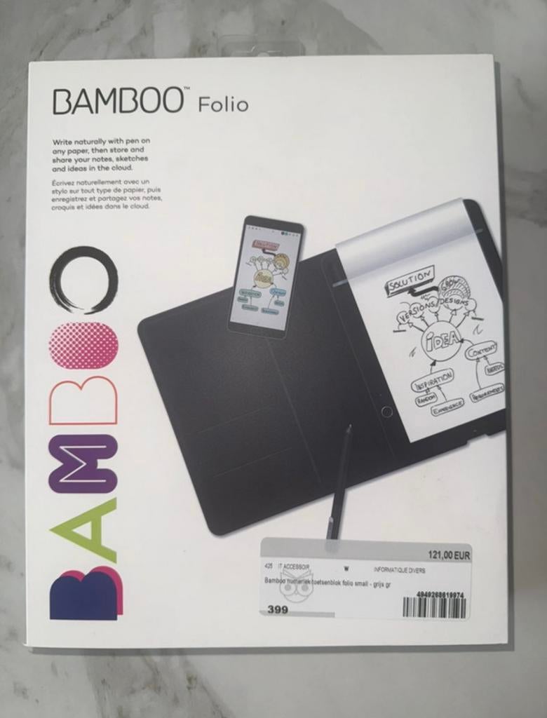 Wacom Bamboo Folio Small nieuw!, Ophalen of Verzenden, Multi-touch, Nieuw, Draadloos