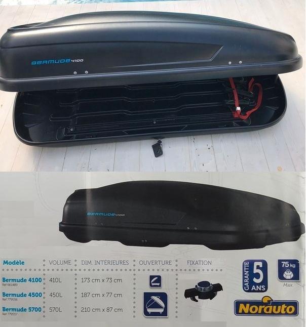 Coffre de toit à louer 410L / 450L / 570L (Ski), Auto diversen, Dakkoffers, Zo goed als nieuw, Ophalen