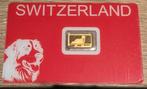 Lingot 1gr or Switzerland golden retriever, Timbres & Monnaies, Enlèvement ou Envoi, Or