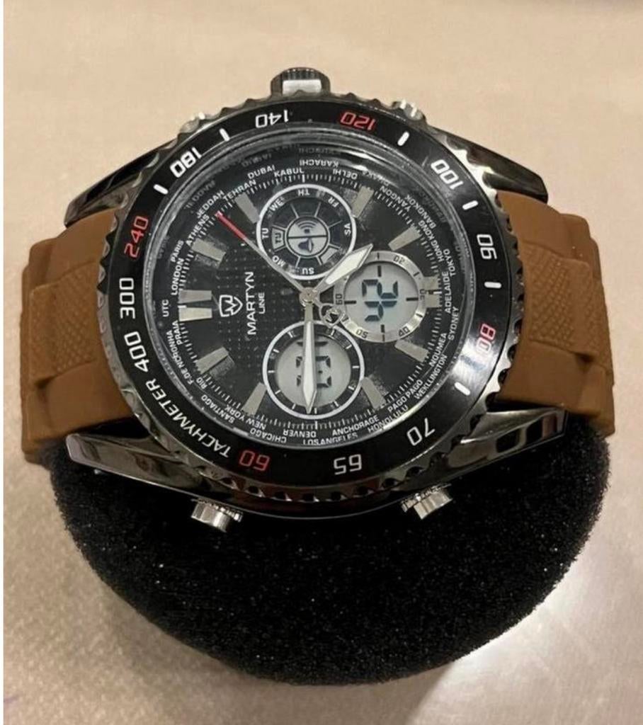 Martyn luxe waterdicht horloge, Ophalen, Zo goed als nieuw