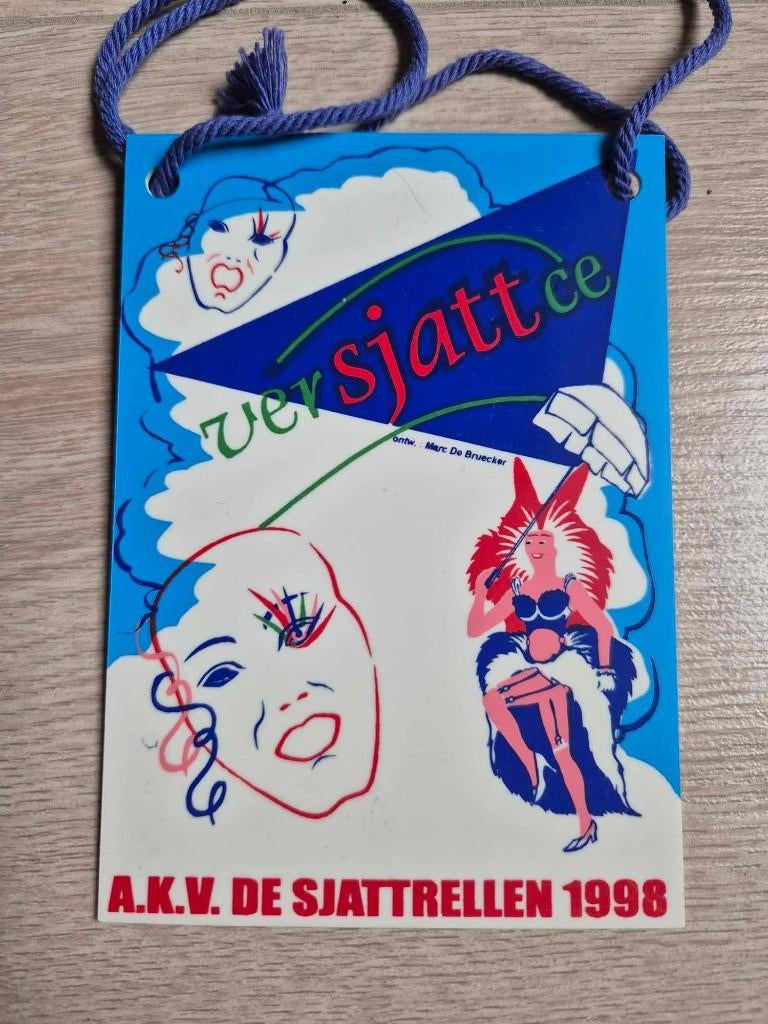 Carnaval Aalst medaille De Sjattrellen 1998, Ophalen of Verzenden