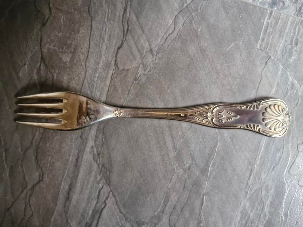 Zilveren vorken 5x, Antiquités & Art, Antiquités | Couverts, Enlèvement ou Envoi