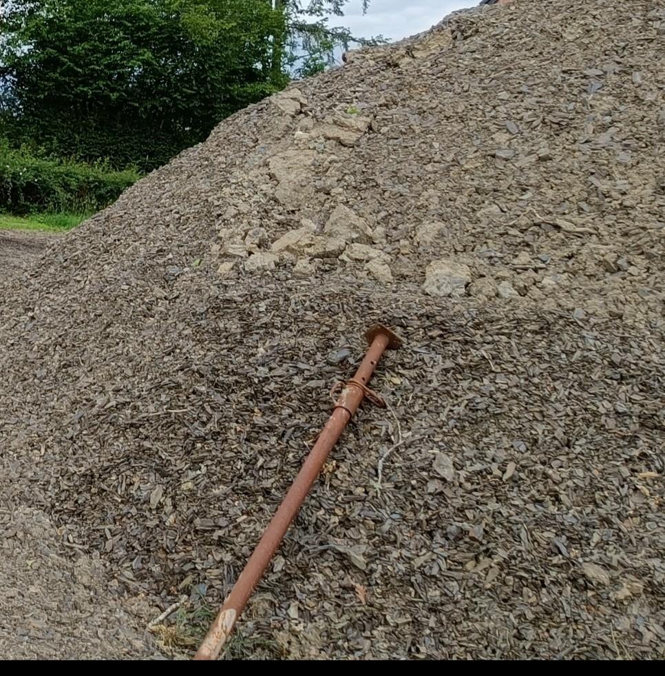 pierre concassée., Enlèvement