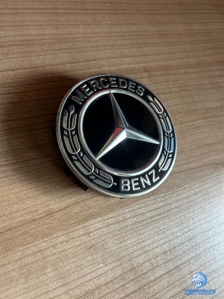 ORIGINELE Mercedes Benz naafkap naafdop zwart chroom NIEUW M, Gebruikt, -, -, Ophalen of Verzenden