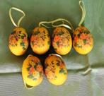 Paasdecoratie – Eieren ‘bloemen’ – 6 stuks, Enlèvement ou Envoi, Comme neuf