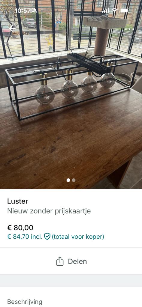 Luster zo goed als nieuw, Ophalen, Zo goed als nieuw
