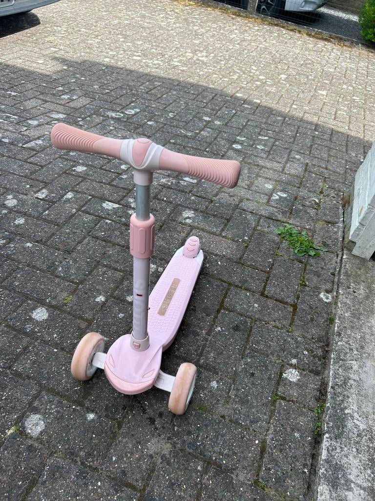 Stabiele 3-wiel step met brede wielen in roze (3+ jaar), Vélos & Vélomoteurs, Trottinettes, Enlèvement, Utilisé, Step simple