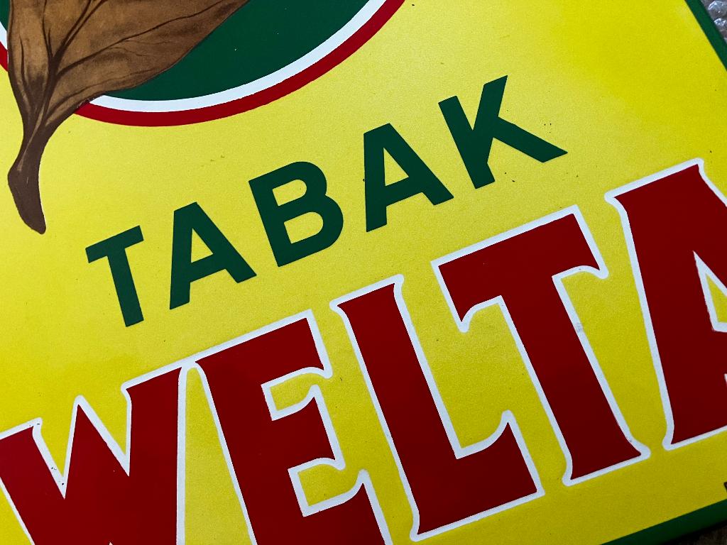 CIGARETTES WELTA 1954, Enlèvement, Neuf, Panneau publicitaire