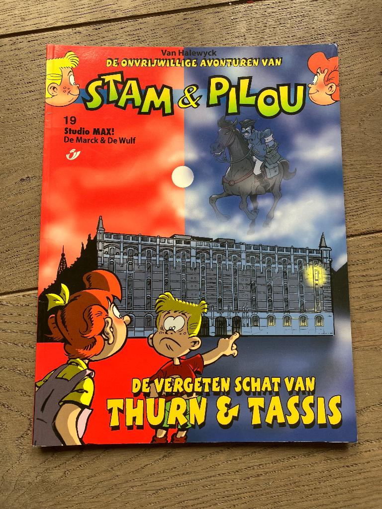 Stam & Pilou - 19 - De vergeten schat van Thurn & Tassis, Eén stripboek, Ophalen of Verzenden, Gelezen