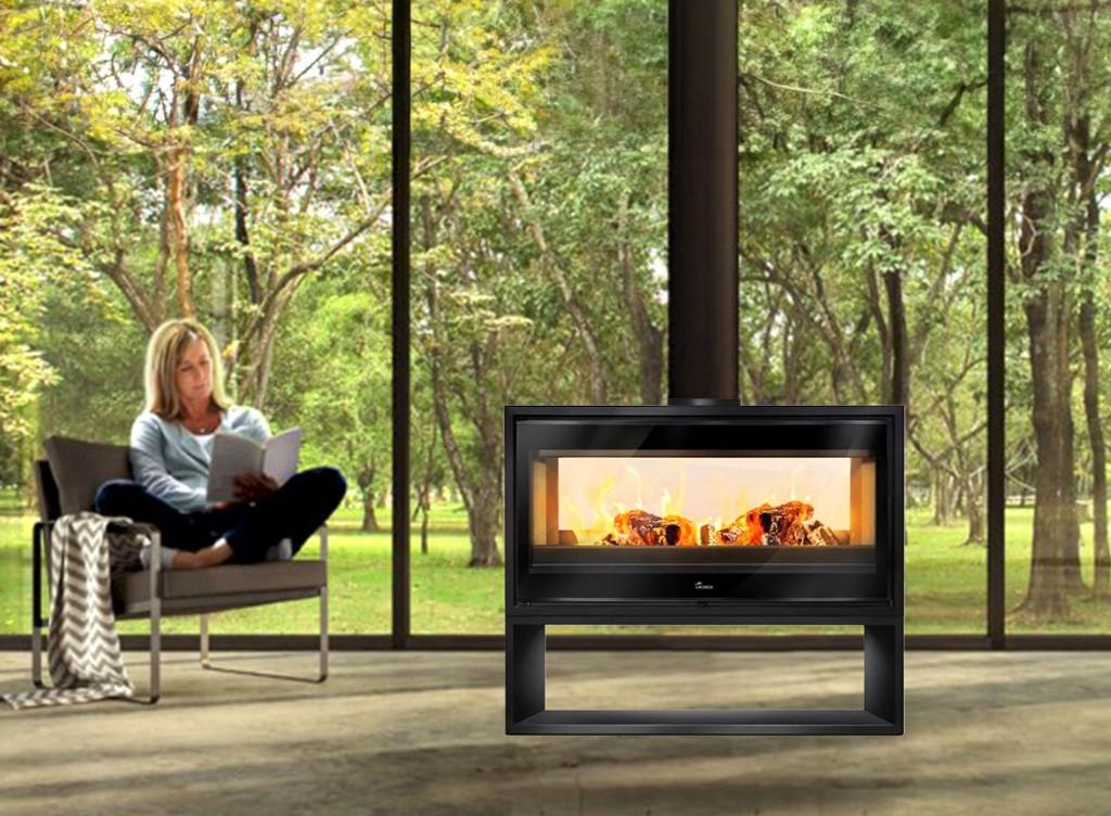 SALE poêle à bois double face de type Lacunza Verona 1003, Enlèvement ou Envoi, Neuf, Poêle