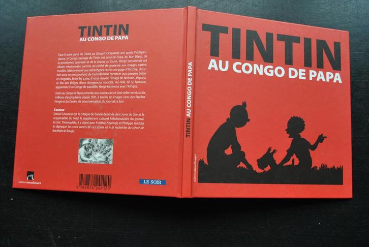 COUVREUR TINTIN AU CONGO DE PAPA MOULINSART HERGE colonie, Livres, BD, Comme neuf, Enlèvement ou Envoi