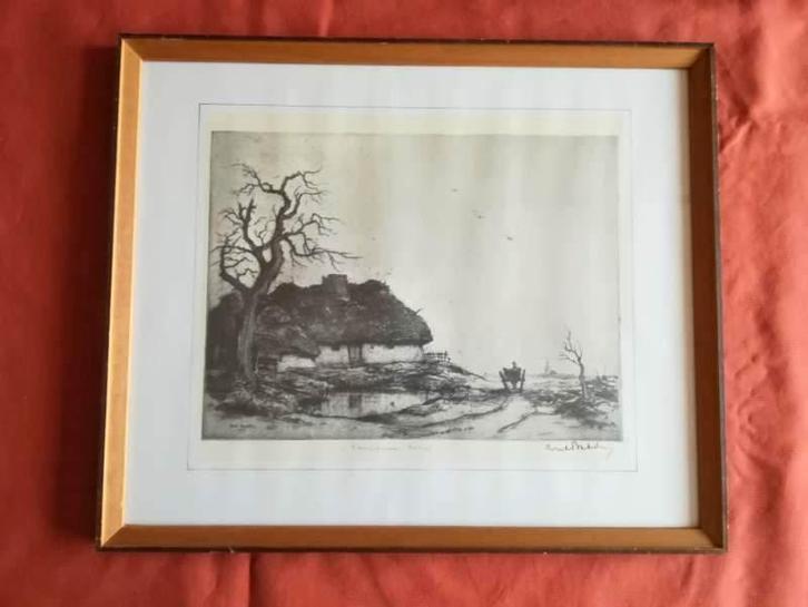 Reproductie van Dirk Baksteen, Antiek en Kunst, Kunst | Etsen en Gravures, Ophalen of Verzenden