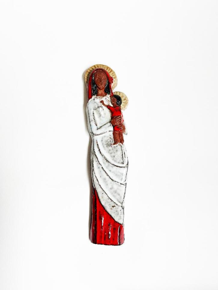 Statue céramique de Marie et Enfant - style Perignem Amphora, Antiquités & Art, Antiquités | Céramique & Poterie, Enlèvement ou Envoi