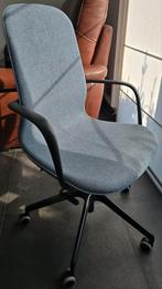 Bureaustoel LÅNGFJÄLL blauw + zwarte armleuning, Maison & Meubles, Enlèvement, Bleu, Chaise de bureau