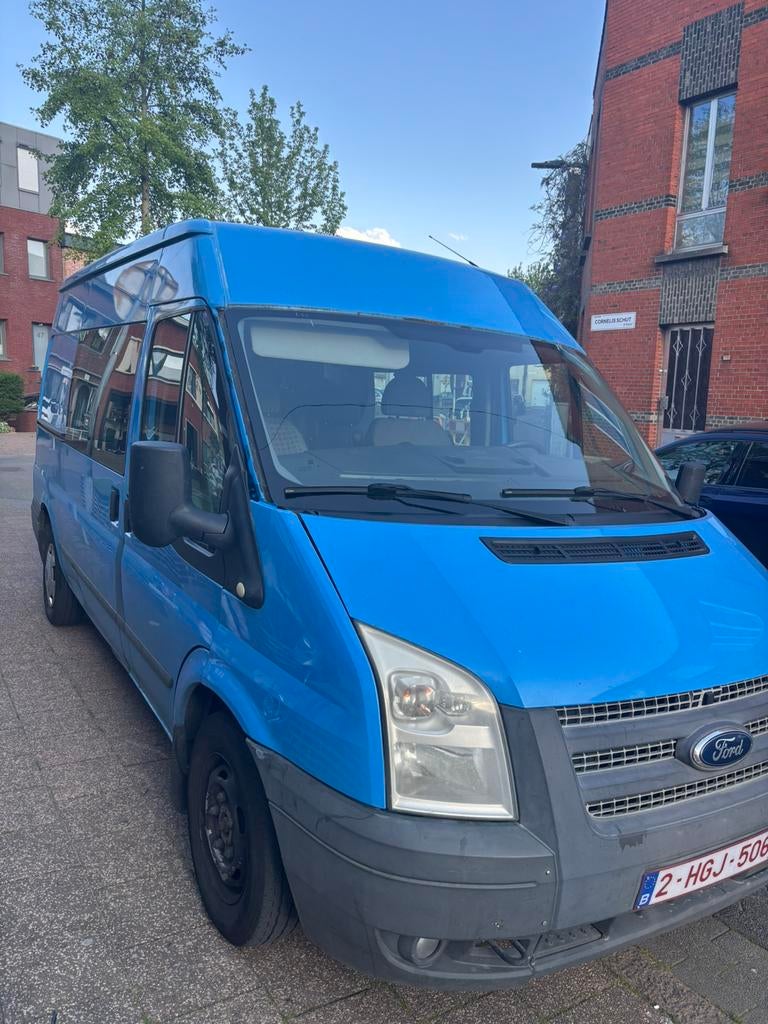 Ford trasit 6 plaats, Auto's, Euro 5, Blauw, 6 zetels, Particulier