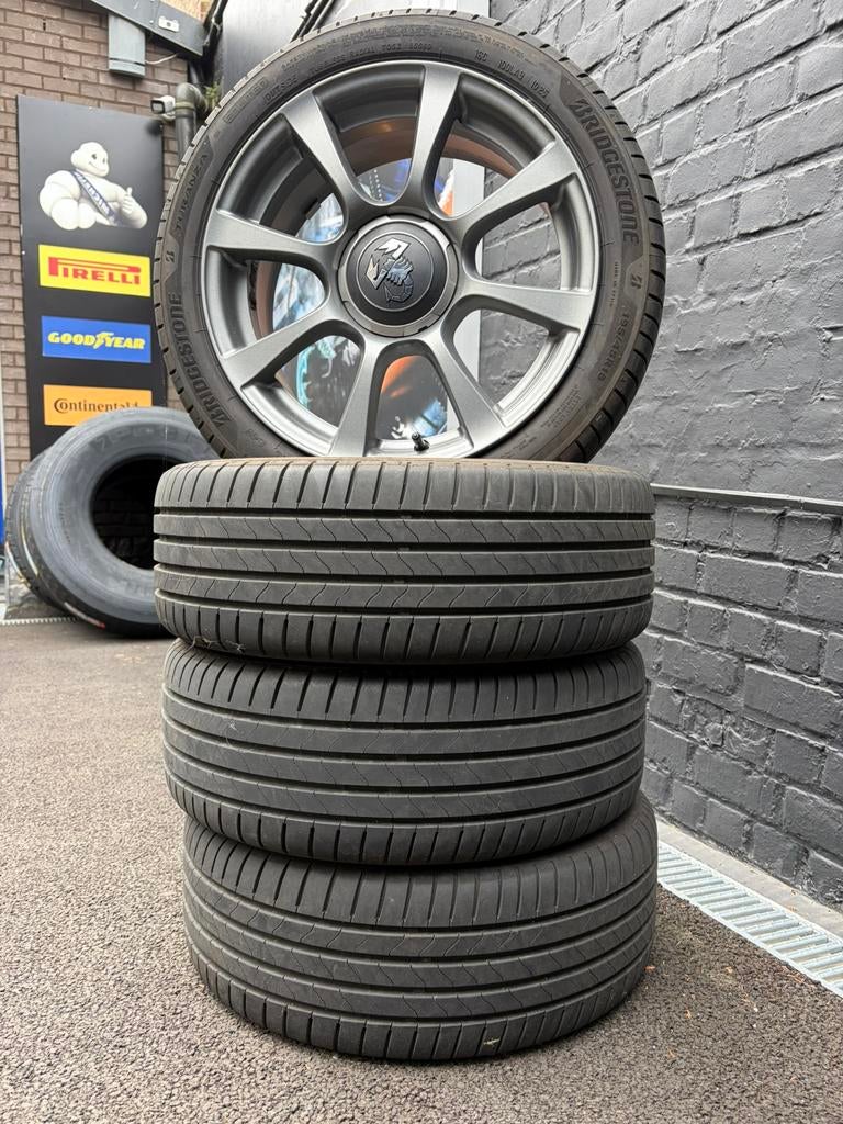 Jantes Abarth 16” + pneus Bridgestone, Autos : Pièces & Accessoires, Pneu(s), Enlèvement, Autre, Autre