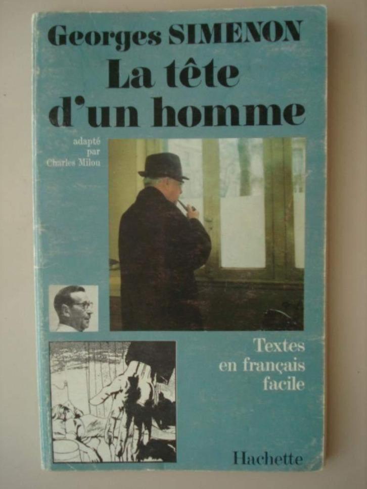 12. Georges Simenon La tête d'un homme Hachette français fac, Boeken, Detectives, Gelezen, Tv-bewerking, Verzenden