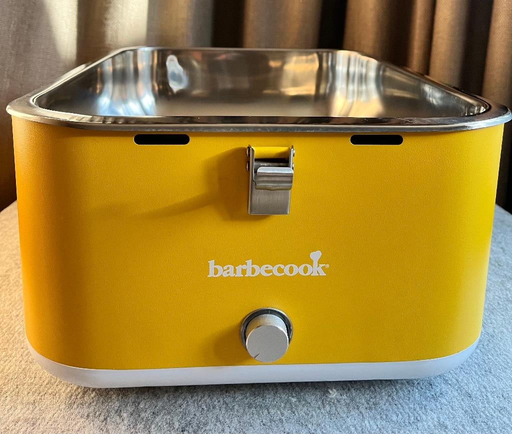 Barbecook Carlo geel, Tuin en Terras, Houtskoolbarbecues, Nieuw, Ophalen