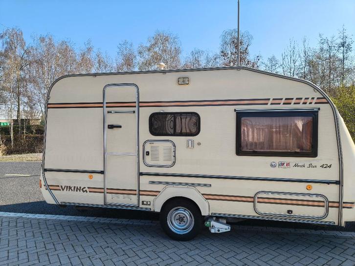 Merk: Viking Type: North Star 456, Caravans en Kamperen, Caravans, Particulier, tot en met 4, 750 - 1000 kg, Treinzit, Overige merken
