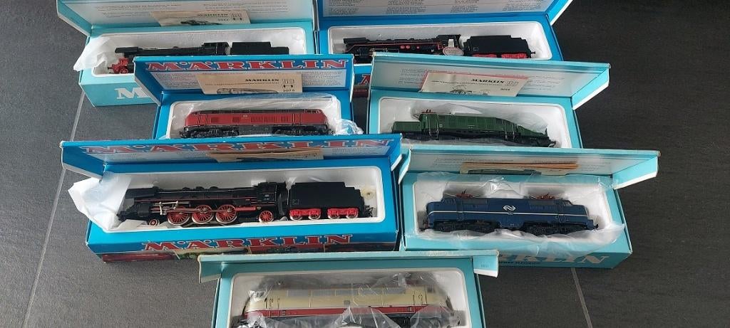 Märklin keurige waardevolle verzameling met 3059 en 4x4075, Analogique, Courant alternatif, Enlèvement, Utilisé