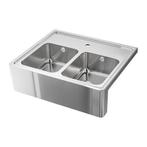 Évier double bacs ikea