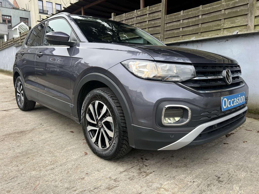 Volkswagen T-Cross 1.0 TSI Active 95cv OPF Appel CarPlay Cli, Autos, Volkswagen, Argent ou Gris, Entreprise, 110 g/km, Boîte manuelle