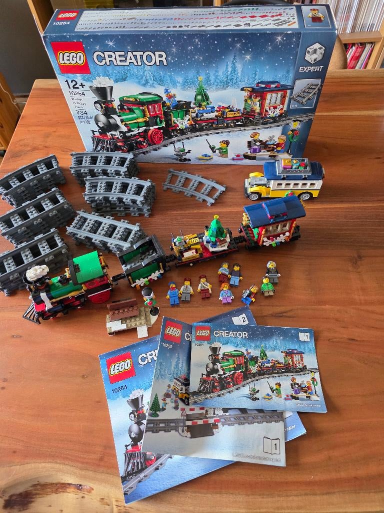 Lego 10254 Winter Holiday Train (+ extra onderdelen), Kinderen en Baby's, Speelgoed | Duplo en Lego, Zo goed als nieuw, Lego, Complete set