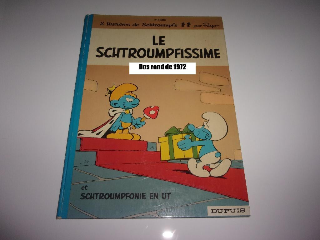 bd les schtroumpfs 2 le schtroumpfissime dos rond  1972, Livres, BD, Enlèvement